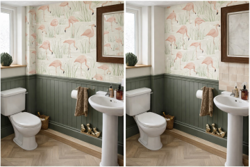To ask to see your downstairs toilet wallpaper?