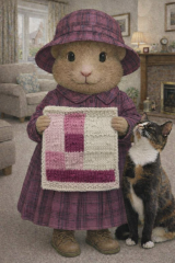 Part 2. Our blanket making for lovely waffle heads into its final stages.