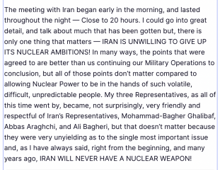 Trump is desperate.  How can he resolve the Iran shitshow?
