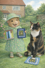 Part 2. Our blanket making for lovely waffle heads into its final stages.