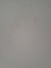 Damp patches on attic bedroom ceiling after wind and rain