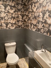 To ask to see your downstairs toilet wallpaper?