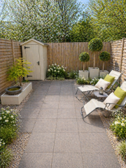 Design ideas for small garden on a 1k budget (pic attached)