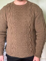 Can I combine Aran jumper patterns to change raglan sleeves?