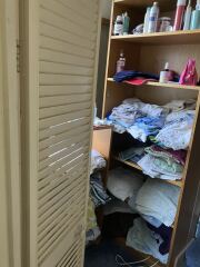 Decluttering bathroom and bedroom
