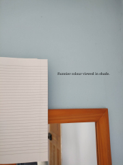Trying to find a really sunny sky blue colour for bathroom.