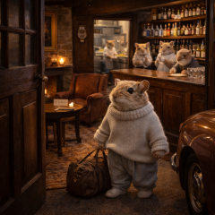 The Bluestocking: To the moon and back gerbil style.