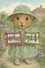 Part 2. Our blanket making for lovely waffle heads into its final stages.