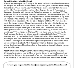 Sharing Sunday services