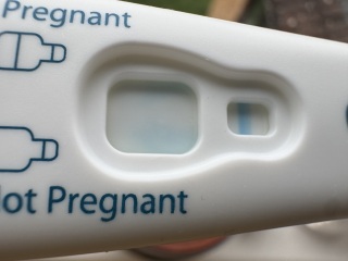 Faint positive or random smudge?