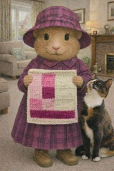 Part 2. Our blanket making for lovely waffle heads into its final stages.