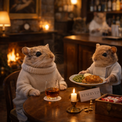 The Bluestocking: To the moon and back gerbil style.