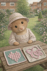 Part 2. Our blanket making for lovely waffle heads into its final stages.