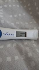 Bleeding at 5 weeks with positive tests after negative hospital dip test