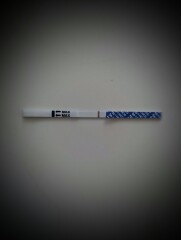 Could this be a very faint positive at 8 or 9 dpo