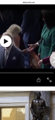 What was Queen Camilla handed while greeting people after the speech? (pics)