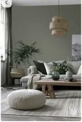 How to style a grey-sofa, brown-carpet, grey/sage-walls living room - help!