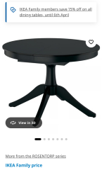 Dining chair suggestions for a black Rosentorp table and neutral room
