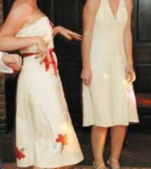 Is the top too white as a wedding guest dress?