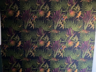 To ask to see your downstairs toilet wallpaper?