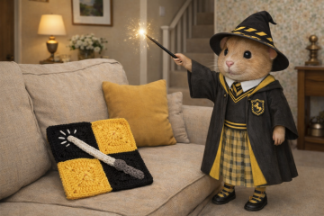 Part 2. Our blanket making for lovely waffle heads into its final stages.