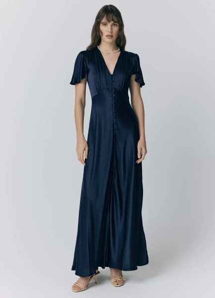 What stylish dress to impress options suit a curvy mid-forties figure?