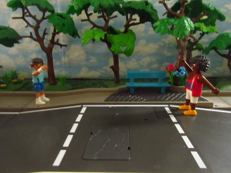 It's Springtime in Eastgate Park for the Playmobil people in our house...