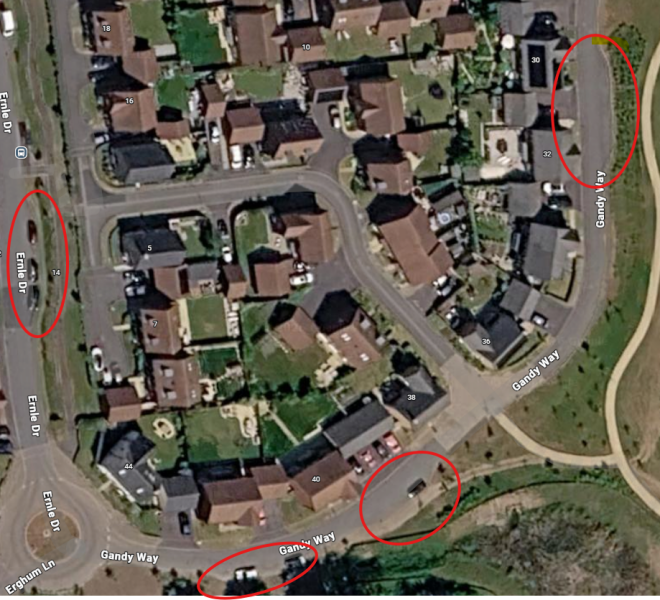 Are new estate 'lay-by' style parking spaces for residents only or public use?