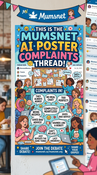 AIBU to be fed up with identical AI poster designs?