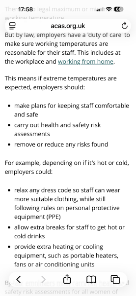 My manager has banned all vests, skirts and shorts