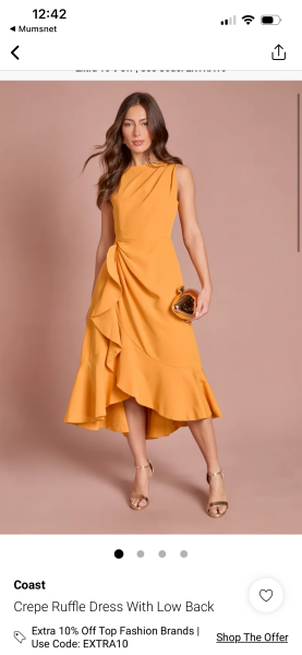 Is an orange dress a big no-no when bridesmaids will be in orange?