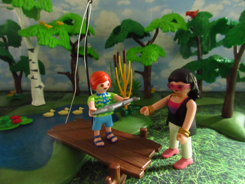 It's Springtime in Eastgate Park for the Playmobil people in our house...