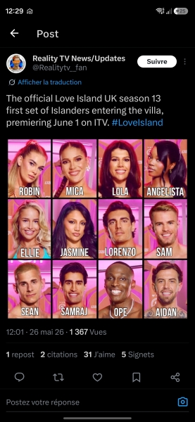 Love Island UK 🏝 - series 13 - begins Monday 1st June on ITV2