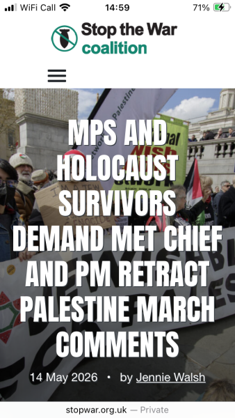 Is the penny finally starting to drop about anti semitism and hate marches?