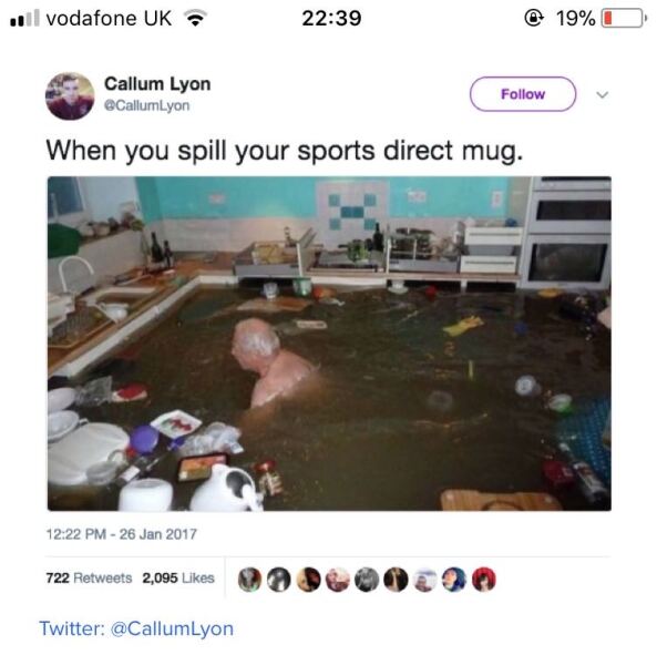 Ideas for use of Sports Direct Mug
