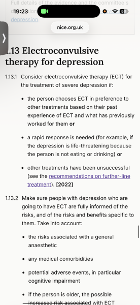 Has anyone had electroconvulsive therapy?