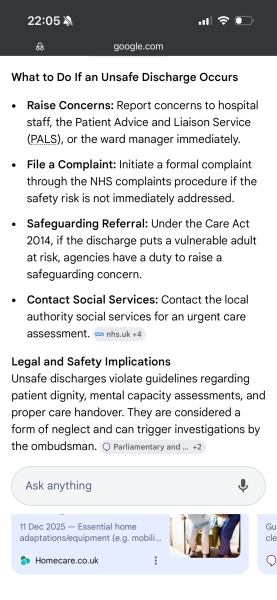 AIBU to think hospital discharge is unsafe for my elderly parents?