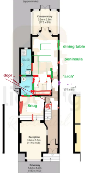 AIBU to add serving hatches between kitchen, utility and dining room?