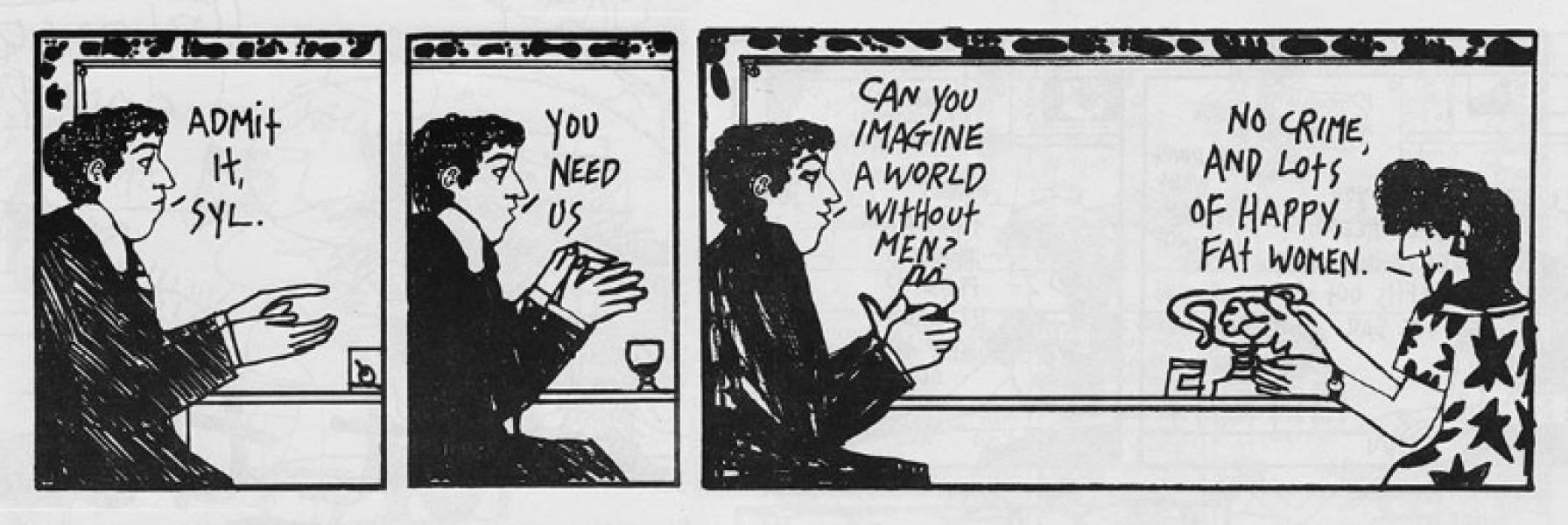 Nicole Hollander, feminist cartoonist and inventor of Sylvia, has died.