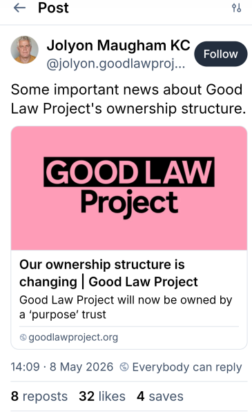 GLP are going after Sarah Phillimore and are going to lose - Part Two