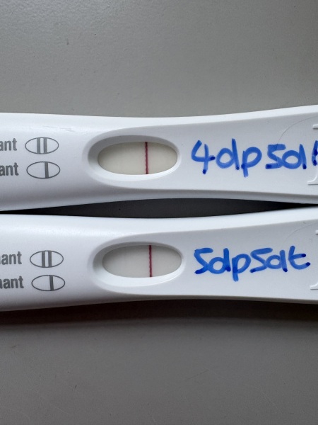 Could this early positive still be the trigger after embryo transfer? **PHOTOS**