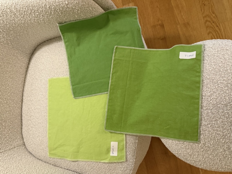 Which green shade do you prefer for a maxi dress?