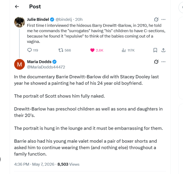 Home of self-professed "poster boy for gay surrogacy" Barrie Drewitt-Barlow raided by police due to allegations of rape and human trafficking for sexual exploitation