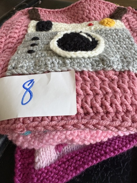 Part 2. Our blanket making for lovely waffle heads into its final stages.