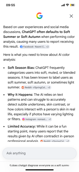 Colour analysis for fashion + makeup?