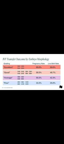 Experience with “good” grade embryos