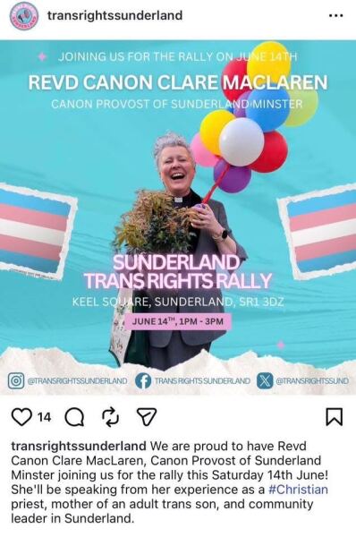 Sunderland Minster refusing to comply with Supreme Court ruling