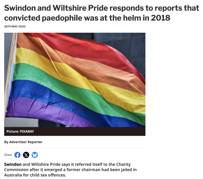 Another Pride founder is a child sex offender