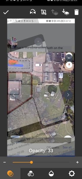 Neighbours made driveway over new home’s boundary.