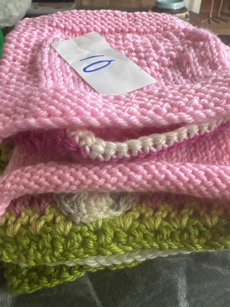 Part 2. Our blanket making for lovely waffle heads into its final stages.